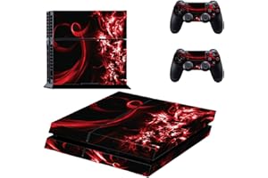 Happyit PS4 Skin Sticker Autocollant Protecteur de Peau de Décalque de Vinyle pour Sony Playstation 4 Console + 2 Peaux de Contrôleur (Couleurs mélangées) (D3)