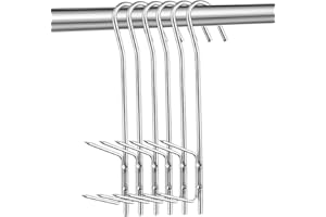 LWMLWM 5 Stück Räucherhaken, Räucher-Haken Edelstahl zum Aufhängen von Geräuchertem Fisch, Fleisch, Wurst(21cm)