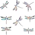 EONBES Pack of 30 Dragonfly Prism Window Stickers for Bird Strikes Anti-Collision Stickers Stop Birds Flying Into Window (QCCT-QT-30)
