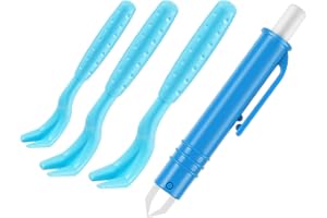 HezzLuv Strumenti per La Rimozione delle Zecche, Pinzette per Zecche, Tick Gancio Tick Pinze, Pinze Zecche, Diversi Ganci per Tutte Le Dimensioni del Segno di Spunta, per Cane, Gatto, Persone(4 Pack)