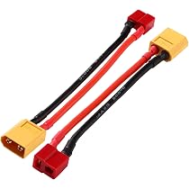 YIXISI Lot De 4 Adaptateurs Tamiya Vers XT60 – Câbles Silicone 14AWG 10 Cm Pour Batteries LiPo RC