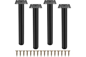 Fulushouxi 4 Pezzi Gambe per Mobili, Piedini per Mobili Regolabili da 7,87 Pollici/20 cm, Piedini Gambe Metallo di Supporto per Divani/Mobili/Tavolo/Sedia/Scrivania/Cucina/Gabinetto/Armadietti