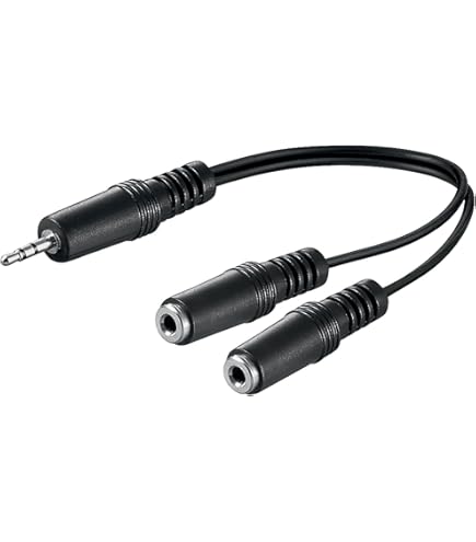 Cavo Adattatore Audio WS-20 Da 1 Jack Femmina A 2 Jack 3 5mm Maschio Stereo - Foto 6