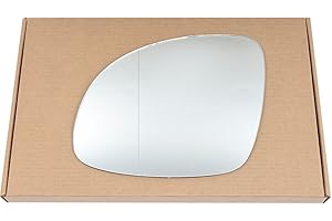 Less4spares Wing Mirror Glass Left Compatible with Skoda Yeti 2009-2017 STICK-ON Passenger Near Side with Blind Spot