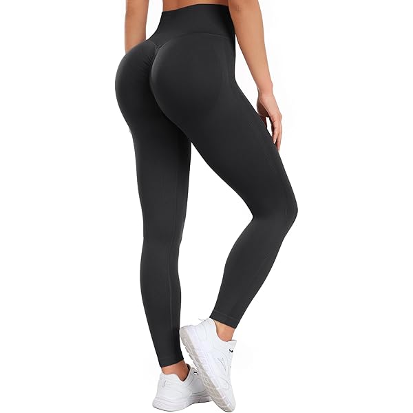Leggings Donna Push Up Vita Alta – Pantaloni Sportivi Anticellulite Opachi Per Palestra, Yoga E Jogging, Effetto Scrunch A Vita Alta