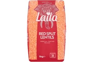 Laila Red Split Lentils 1Kg (Pack of 1)