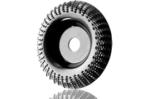 BAYHT Holzschnitzscheibe(Ø 110mm x 22 mm) Holz Schleifscheibe KettensägeScheibe,WolframcarbidHolzSchleifen,Schleifscheiben zum Formen, SchleifenundSchneiden,passend für 115 mm oder 125 Winkelschleifer