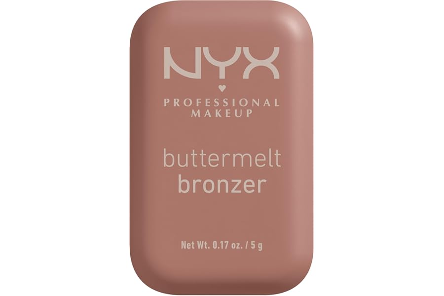 NYX Professional Makeup Bronzer, Buttermelt Powder Bronzer, Up To 12H Wear, Fade & Transfer Resistant, blends like powder & glides like butta!, Shade Butta Cup