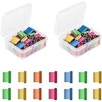 Coideal Pince A Double Clips En Metal 19 Mm, Lot De 40 Mini Pince à Papier Sourire Pinces à Documents Couleurs Pince A Dessin Pour Bureau