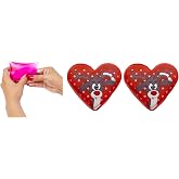 Bosphorus Homi Heart Deer Pocket Stove, Hand Warmer, 2 Hot Water Bags PVC Red 9Cm