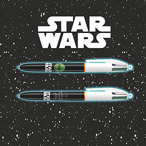 BIC 945512 Star Wars 4-Farb-Druckkugelschreiber, Dokumentenecht, 0.4 mm, Set mit 3 Stück - 5