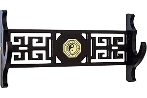 FOXSMZZ Wandhalter für Schwert Katana Ständer Samurai Schwerthalter chinesischer Ständer 1 Ebene Bagua Style