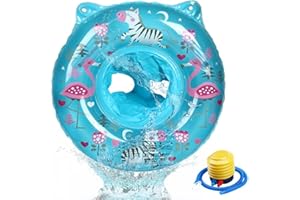 SHENGOU Baby Schwimmring z Sonnenschutz, Kinder Float Schwimmring, Aufblasbarer Schwimmreifen,Aufblasbarera Byschwimmen,Schwimmhilfe Spielzeug, Baby Schwimmtrainer