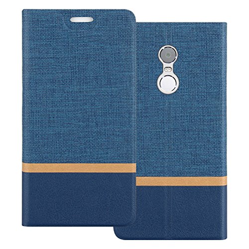 Funda Redmi Note 4X  Shanphone Tipo libro piel PU Cover Carcasa plegable cartera con soporte flip Case para Xiaomi Redmi Note 4X  Azul