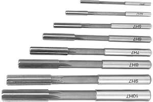 SPACNANA Alesatore a Mandrino, Alesatore da 8 Pezzi, Alesatore a Codolo Cilindrico in Acciaio Ad Alta velocità, Accessori H7, Alesatore in Acciaio Ad Alta velocità, Alesatori per Tubi