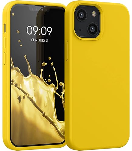 Cover Posteriore Kwmobile Per IPhone 13 Mini – Custodia In Silicone TPU Morbido, Antiscivolo, Verde Muschio