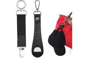NKOMAX Clip de sombrero para viajes, clip para sombrero para viajes en bolsa, clip para sombrero de playa, clip multifuncional para sombrero de pico de pato, 2 unidades, Negro -
