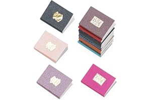 Odoria Casa de muñecas a escala 1/12, libros en miniatura, cuaderno, accesorios para casa de muñecas, 12 piezas