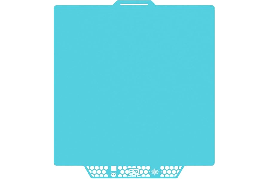 BIQU CryoGrip Pro Glacier-Original Panda Build Plate for Bambu-Lab P2S P1S P1P X2D X1C X1E A1 3D Printers, Double-Sided Fine Textured Spring Steel Sheet, Firm Adhesion, 257x257mm, 1 Piece