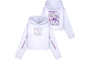 Genérico Sudadera con Capucha Niños y Adolescentes con Estampado de Personajes de Dibujos Animados Demon Hunters K Pop Diseño Gráfico