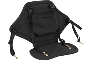 GUOML Athemeet Kayak Sedile Imbottito Staccabile sandoliniq Sedili Canoa Schienale con Cinghia Regolabile per Il Drifting Rafting Canoa Kayak (Nero)