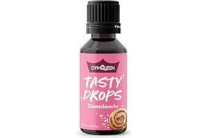 ‎GYMQUEEN GymQueen Tasty Drops, Zimtschnecke, Flavour Drops ohne Kalorien, 30ml