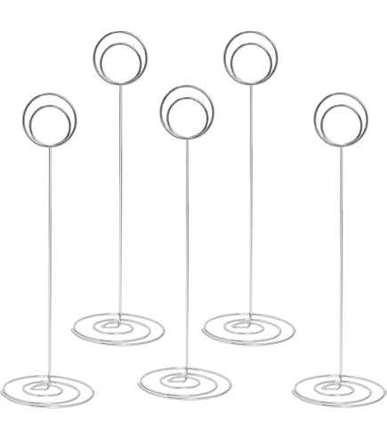 30 Segnaposto Metallici Per Matrimoni - Portafoto Da Tavolo In Oro Diamante, 5x3,1 Cm - Foto 8