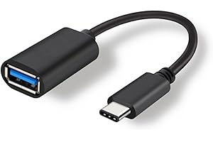 MOELECTRONIX USB 3.1 Typ-C OTG passend für Samsung Galaxy S25 S24 S23 S22 S21 Ultra 5G FE A17 A07 A06 A16 A26 A36 A56 A55 A35 A15 A05 A54 A34 A14 A53 USB-A Adapter Kabel USB-Buchse Stecker Converter TypeC Schwarz