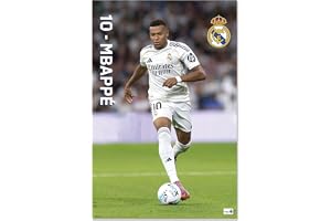 Grupo Erik Poster Real Madrid Mbappe - 36 x 24 inches / 91.5 x 61 cm - Shipped Rolled Up - Cool Posters, Art Poster, Wall Pos