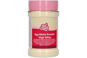 FunCakes Blanc D'oeuf en Poudre Spécial Pâtisserie 125 g: Remplace les blancs d'œufs crus dans toutes vos recettes – Idéal pour la préparation de glaçage royal - 125 Grammes