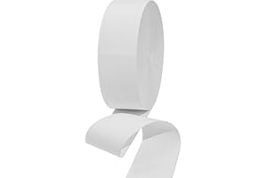 HERZONE Fascia elastica da 20 m, larghezza 6 cm, colore bianco, forte elastico, elastico in gomma, per la casa, accessorio per il cucito, fai da te (bianco, 6 cm)