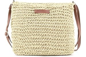 MODELISA - Bolso Bandolera Paja Casual Verano Mujer