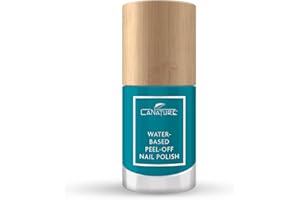 ‎LANATURE LaNature wasserbasierter Nagellack - blau - VEGAN - Waterbased & Peel-Off Ocean Blue, 10ml
