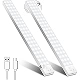 OUILA Led Armadio con sensore di movimento 4 Modalità, Sottopensile Luce Notturna USB Ricaricabile, Striscia Led per Cucina (