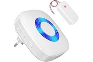 PHYSEN Batería de reenvío de señal inalámbrica, amplificador de timbre de puerta, convertidor inalámbrico para sistemas de timbre existentes, ampliación de timbre inalámbrico (WET02 empotrable