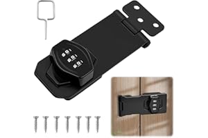 YOICN LTH 4 Pouces Serrure à Combinaison Pour Placard, Verrou Porte Placard avec Code, Serrure Armoire Métallique Code pour Portes, Armoires, Fenêtres, Garages Extérieurs, Jardins
