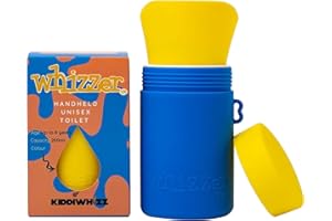 The Whizzer by Kiddiwhizz | Dragons Den Travel Toilet for Toddlers & Kids | Award-Winning Portable Solution for On-The-Go Potty Training | Unisex Holiday Essentials & Suitable for Up to 8 Years (Blue)