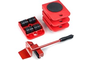 FATIYA Furniture Dolly with 4 Wheels & Furniture Lifter, 330 Lbs Load Capacity Moving Dolly, Heavy Duty Furniture Lift Mover Tool Set, Furniture Movers for Couch Refrigerator Bed Hardwood