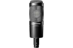 Audio-Technica AT2035 Microfono a condensatore cardioide per la registrazione audio domestica, progetti musicali e sonori, applicazioni in studio professionale e spettacoli dal vivo.