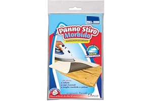 PARODI & PARODI Parodi&Parodi Chiffon de Protection pour Repassage, en Coton/Polyamide, Blanc, 14 x 24 x 1 cm