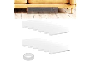 iMeshbean Toy Blocker Couch Pack of 12 Transparent Toy Blockers for Furniture Gap Blocker with Adhesive Tape, 40 x 8 x 4 cm Adjustable Toy Stopper Toy Blocker for Sofa, Bed, Cupboard