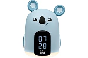 Réveil veilleuse - BIGBEN - Forme koala - Affichage LED, 3 mélodies, Intensité réglable, Alim. 230V