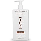 Native Sulfate-free Coconut Vanilla Moisturizing Shampoo, 490 ml | Silicone Free, Paraben Free, Colorant Free, For All Hair T