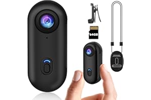 bayehngs 1080P Mini Thumb Action Camera,Portable Small Body Camera,Hands-Free POV Recording Body Cam for Cycling, Vlogging,Travel, Outdoor Adventures