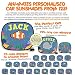 123t ANI-MATES UNDER THE SEA WHALE PARTY DESIGN PERSONALISED Sunshade x 2