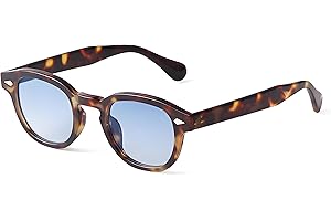 LHSDMOAT Occhiali da sole sportivi ovali vintage Depp stile anni '70 da uomo donna, occhiali da sole moda UV400 colorati per viaggi di festa alla guida