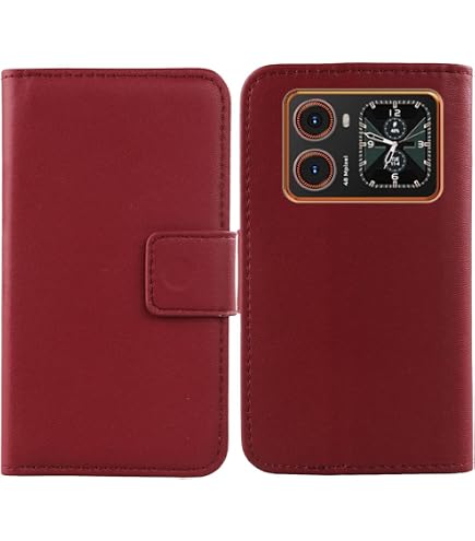 Housse Flip Cuir PU + Coque Silicone Pour Alligator S6000 Duo – Protection Complète Avec Porte-Carte Intégré