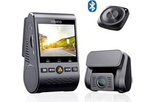 VIOFO Caméra de Voiture A129 Duo Full HD 1080P Double Camera Embarquée 2.0” Vision Nocturne Dashcam avec WiFi, GPS, Télécommande Bluetooth, Monitoraggio 24 Ore,Détection de Mouvement, Capteur-G, WDR