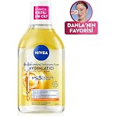 NIVEA Micellar Aydınlatıcı Makyaj Temizleme Suyu 400 ml,Suya Dayanıklı Makyajı &Ccedil;ıkarır,Ovalama Gerektirmez,Serum İ&ccedil;erikli,C V