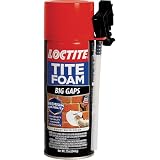 Loctite Tite Foam PU sealant(White), Expanding Foam for large gaps filling, keeps dust and pests aways, DIY dries fast, waterproof no shrinkage | PVC pipe bathroom, AC ducts 340g | Polyurethane: 